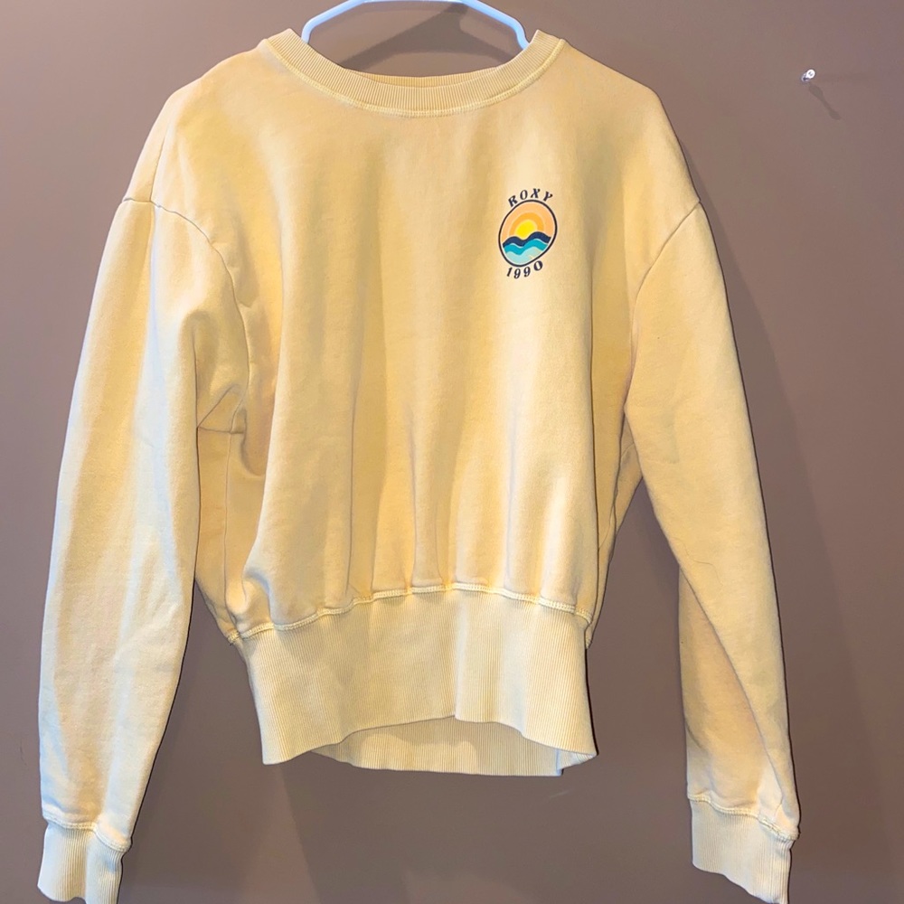 Yellow roxy sweater